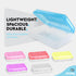 Enday Pencil Box Blue, Plastic Small Dots Pencil Case, School Storage Utility Supplies Box Organizer (1 PK)