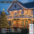 4 Pack 66.6 200 35 4th Color Changing Christmas String Lights with Remote, Total FT LED String Lights Indoor Outdoor