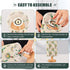 Lotupokon Sunflower Bouquet Floral Beige Table Lamp USB Desk Light Small Desk Lamp LED Bedside Lamps for Office Living