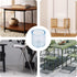 bociloy 16PCS 3/4Inch ID Transparent Chair Leg Caps, Silicone Round Furniture Table Feet Covers, Clear Chair Leg Tips
