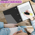 Telescoping 3 Ring Binder with Customizable Front Cover - 1 PCS, Flexible Round Binder Holds 8.5x11 inch Paper - Black
