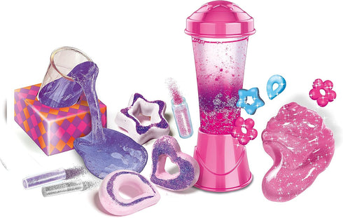 59224 Selbermachen 8 Clementoni Galileo Fun Glitter-Labor, Basteln & Experimentieren mit Glitzer, Kreide, uvm.