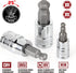 8 Set, 3-10mm, 25 S2 642403 Powerbuilt Piece Metric Wobble Ball Hex Bit Sizes Wobble design works at angles up