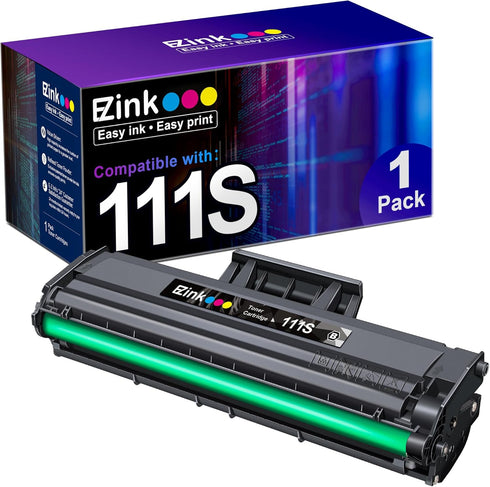 E-Z Ink Compatible Toner Cartridge Replacement for Samsung 111S 111L MLT-D111S MLT-D111L (Black, 1 Pack)