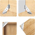 dosamll 20PCS Assembly(Thick:1.8mm) Metal Corner Brackets with Mounting Screws, Furniture Angle Connectors for Cabinet