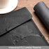 VANRA PU Leather Expanding File Folder, Document Holder for A4 Letter Size Paper with Invisible Magnetic Closure (Black)