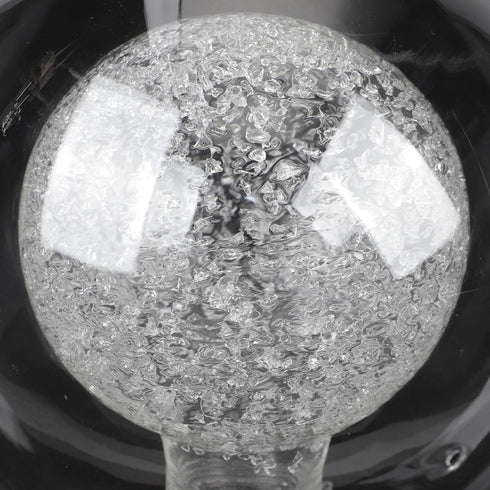 G9 4.7 Inch Kichvoe Double Glass Lampshade Round Globe Hand Blown Glass Chandelier Replacement Cover for Ceiling