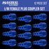 Master Elite Series 12 Piece Industrial I/M Type Plug Fittings Set with 1/4" NPT Female Threads - Attach to Quick-Connect Couplers, Air Hoses, Compressors, Pneumatic Air Tools, Spray Guns, Sanders by Master Airbrush