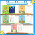 Set: 5-Pack 3-8, Large Handwriting Magic Grooved Practice Copybook with Wooden Alphabet Tracing Board, Reusable Letter