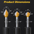 3 60/90/120-Degree 1/4" 1/2" Pcs V Groove Router Bits, Shank, Cutting Diameter, Carbide Tip Woodworking CNC Engraving