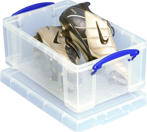 Really Useful Plastic Storage Box, 9 Litre, Clear