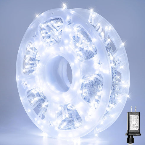 LED String Lights, 165FT 500LED 30V Plug in Waterproof String Lights with