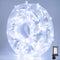 LED String Lights, 165FT 500LED 30V Plug in Waterproof String Lights with