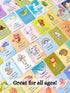 52 Christian Biblical Affirmation Cards for Kids, Affirmations with Bible Verse on Back, Scripture Memory Cards, Bible