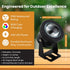 12Vmonster IP68 12V 10W (Pack 2) Color Changing RGB LED Outdoor Spot Light Waterproof Garden Lighting Multicolor