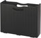 Smead Poly File Box, Black Wave Pattern, Letter Size, 3" Expansion, Die-Cut Handles (71631)