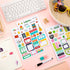 Teling 24 Sheets Winter Aesthetic Holiday Stickers for Scrapbook, Calendar, Planning, Monthly Seasonal Accessories
