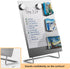 Magnetic Bulletin Board with Stand – Small Dry Erase Memo Board – Tabletop Metal Easel for Magnet Display