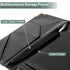 Server Books for Waitress, PU Leather Server Book with Zipper Pockets, Flower Pattern Waitress Book with Pen Holder Fit