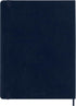 Moleskine Classic Notebook, Soft Cover, XL (7.5" x 9.5") Ruled/Lined, Sapphire Blue, 192 Pages