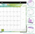 Magnetic Calendar for Fridge 2024, 10'' x 10'', Jan-Dec, 6 Topic Design with Ruled Blocks
