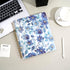 CAGIE Hardcover Spiral Notebook – 8.5 x 11, College Ruled, 200 Pages, Aesthetic Floral, Large Pockets for Women