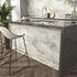 Grey/Gold Marble Contact Paper for Desk Top, Waterproof Peel and Stick Wallpaper for Kitchen Cabinets 15.8x78.7 Inch