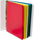 C-Line Two-Pocket Heavyweight Poly Portfolio Folder, 3-Hole Punch, 11 X 8.5, Assorted, 10/Pack