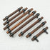 2.75" (2.75" Walnut Wood Drawer Pull Handle Black Dresser Knob Pulls Kitchen Cabinet Pull Hardware Hole Centers)