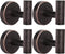 Robe Towel Hooks, Stainless Steel Heavy Duty Wall Hook for Bathroom, Bedroom, Kitchen, 4 Packs (Oil Rubbed Bronze)