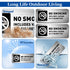 No Smoking Sign, No Vaping Sign for Home Business, Metal Self Adhesive Industrial Warning Signs, 7 x 3 Inch for Office