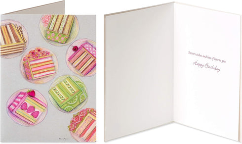 Papyrus Birthday Cards by Bella Pilar, Cake and Candles Design (2-Count)