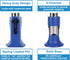 CNSPEED Hammer Hammer 16 4/0 Lug Crimper Tool, Solid Crimper for Battery and Welding Cables AWG TO Wire Gauge (Blue)