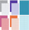 Lincia Top Spiral Steno Pads, 6'' x 9'', Gregg Rule Inner Paper, Colorful Steno Notebook, 10 Pcs