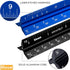 Khnum 12-Inch Set Architectural and Engineering Scale Ruler (Imperial) | Laser-Etched Aluminum Triangular Drafting Tool