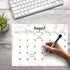 Dry Erase Monthly Calendar Planner Sticker Decal, Removable & Reusable, Magnetic Fine-Tip Marker Included, 9 x 12 inches