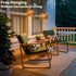 (2) Battery Operated Hanging Outdoor Chandelier, Battery Power Pendant Light, Gazebo Lights Outdoor Waterproof