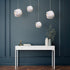 30 15 10.6 27 cm kwmobile DIY Puzzle Lamp Shade - Modern IQ Jigsaw Light in Pieces min. Different Designs - Diameter