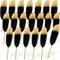 Chivao 20 Pcs Feather Quil Ballpoint Pens Bulk, 0.5mm Ink Feathered Vintage Pens for Guest Signature Office Party Favors