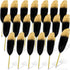 Chivao 20 Pcs Feather Quil Ballpoint Pens Bulk, 0.5mm Ink Feathered Vintage Pens for Guest Signature Office Party Favors