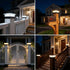 4x4 2 Pack, 4 4x4 3.5x3.5 Ip67 96 Post Solar Lights Lighting Modes Solar Post Cap Lights for Wood/Vinyl Posts