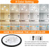7.5 Inch 7.5 2700K/3000K/3500K/4000K/5000K 12W Round Black Ceiling Light Fixture for Living Room - Black LED Flush
