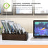 Prosumer's Choice Multi Device Charging Station - Elegant Wooden Desktop Organizer for 6 Phones, Work from Home