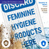 12x18 Inches, 3M .063 Discard Feminine Hygiene Products Here Sign, EGP Reflective Aluminum, Fade Resistant, Made in USA