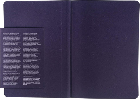 Fabriano Ecoqua Plus Fabric-Bound Notebook, A5, 5.8" x 8.3", Dotted, Wine