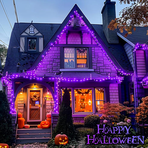 250 91.5ft 8 JMEXSUSS LED Christmas String Lights, Purple Christmas Lights Outdoor Waterproof, Lighting Modes