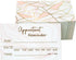 RXBC2011 Appointment Reminder Cards - Marble Pink and Gold, Pack of 100