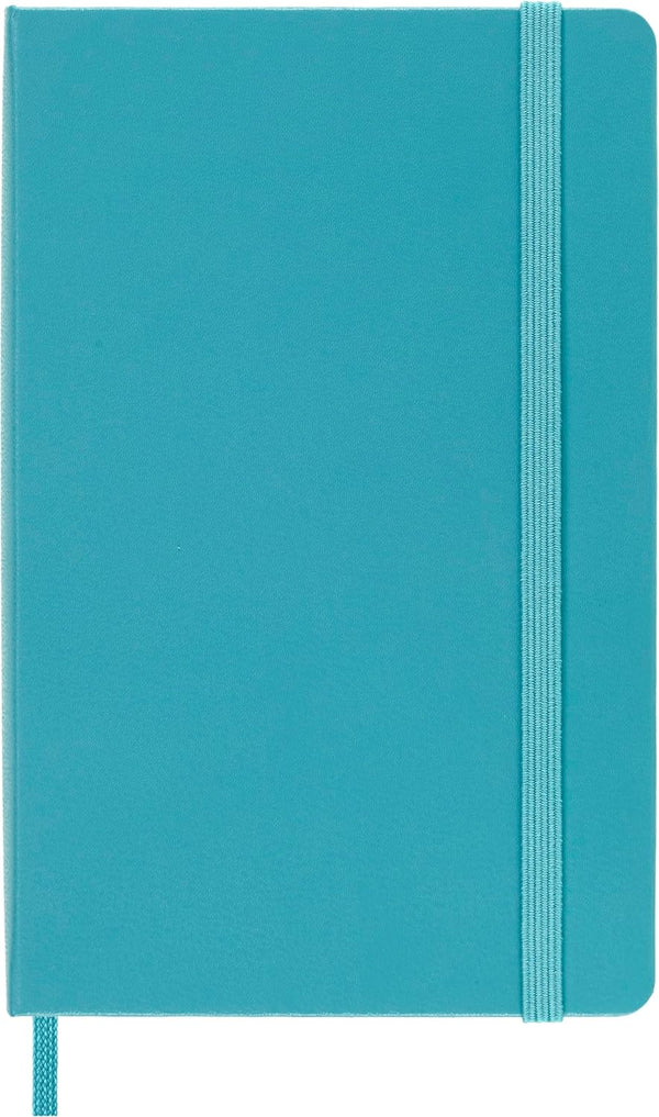 Moleskine Classic Notebook, Pocket, Ruled, Blue Reef, Hard Cover, 3.5 x 5.5