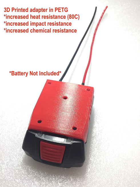 H Battery Adapter for Bosch 18v Dock Power Connector 18 volt12 Gauge Robotics