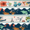 Whaline 70.8ft Travel The Map Bulletin Board Borders, Self-Adhesive World Map Trim for Classroom Decor